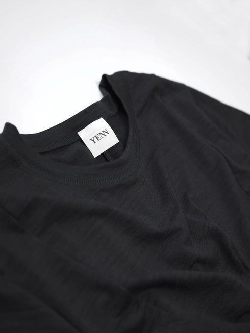 SLUB FLARE DRESS/Y254-51135