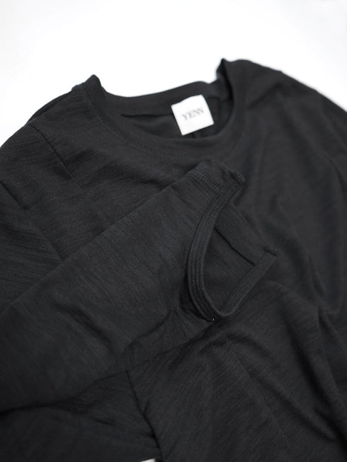 SLUB FLARE DRESS/Y254-51135