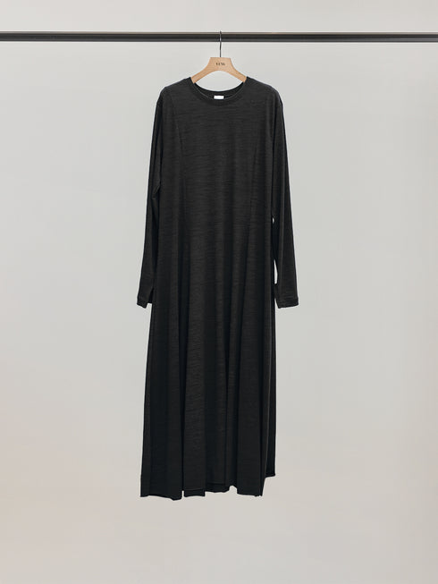 SLUB FLARE DRESS/Y254-51135