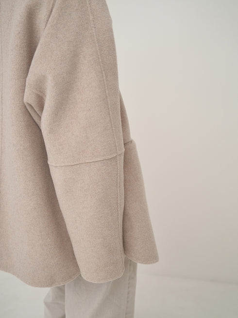 ZIP COLLAR MID COAT /Y254-71130