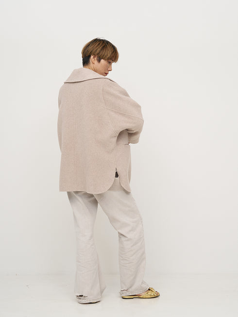 ZIP COLLAR MID COAT /Y254-71130