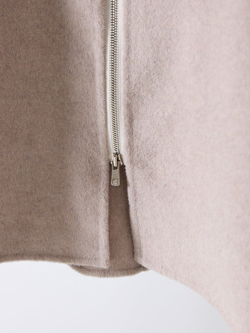 ZIP COLLAR MID COAT /Y254-71130