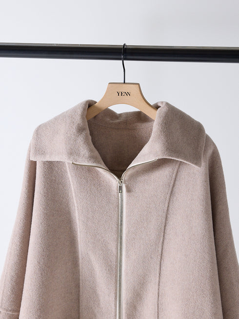 ZIP COLLAR MID COAT /Y254-71130