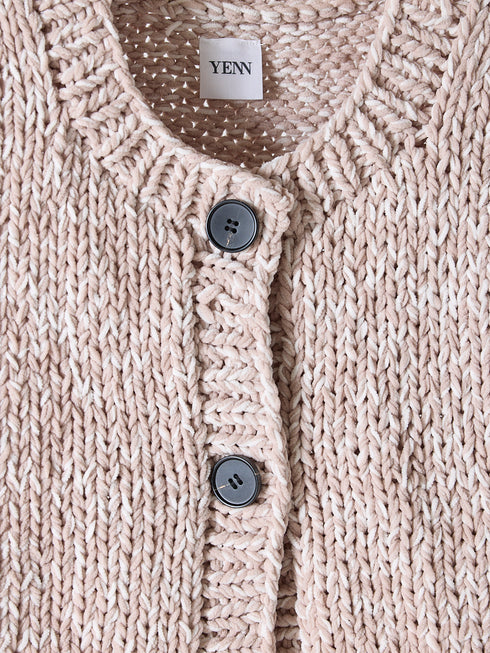 MIX HAND KNIT VEST /Y254-91117