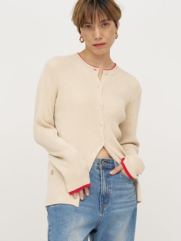 WOOL RIB CREW CD /Y254-91121