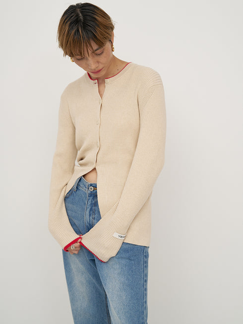 WOOL RIB CREW CD /Y254-91121