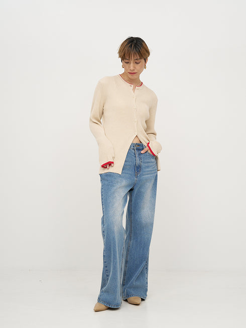 WOOL RIB CREW CD /Y254-91121