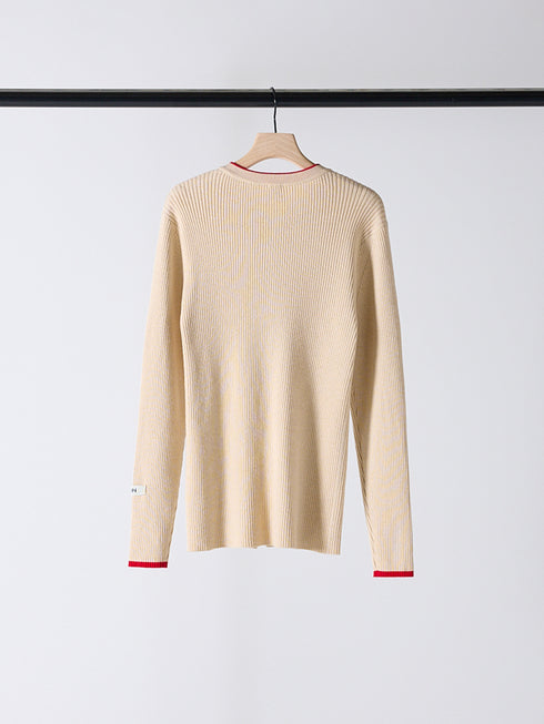 WOOL RIB CREW CD /Y254-91121