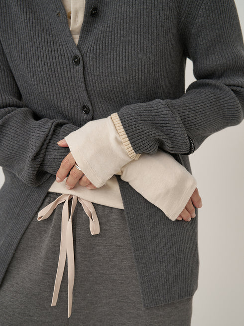 WOOL RIB CREW CD /Y254-91121