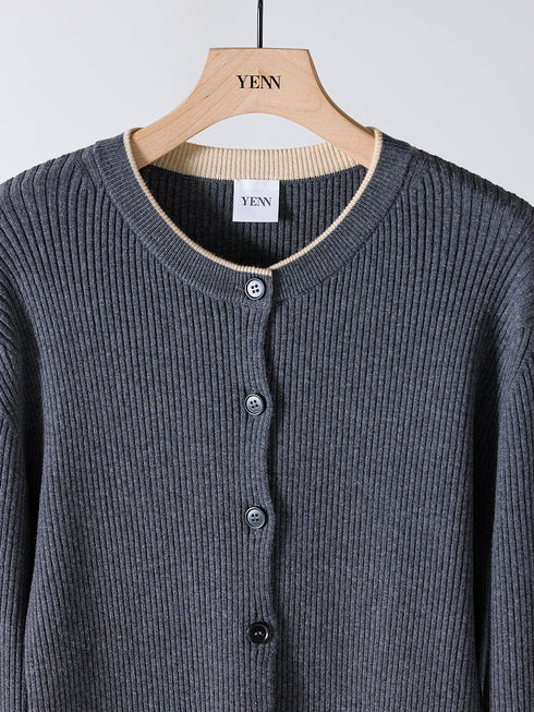 WOOL RIB CREW CD /Y254-91121