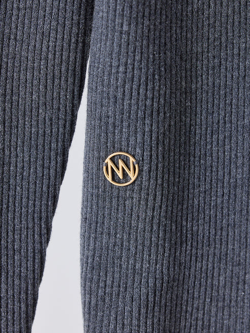 WOOL RIB CREW CD /Y254-91121