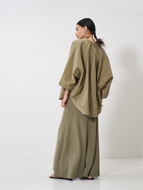 【 予約:2月上旬 】ROUND FORM SHIRT /Y261-11005