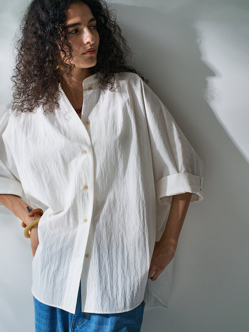 【 予約:2月上旬 】ROUND FORM SHIRT /Y261-11005