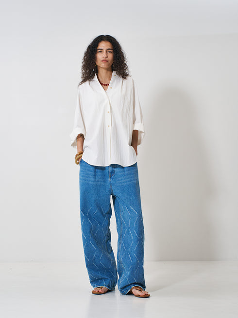 【 予約:2月上旬 】ROUND FORM SHIRT /Y261-11005