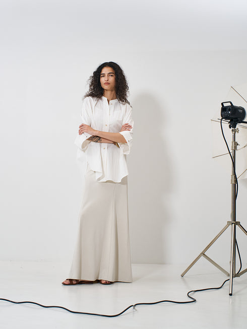 【 予約:2月上旬 】ROUND FORM SHIRT /Y261-11005