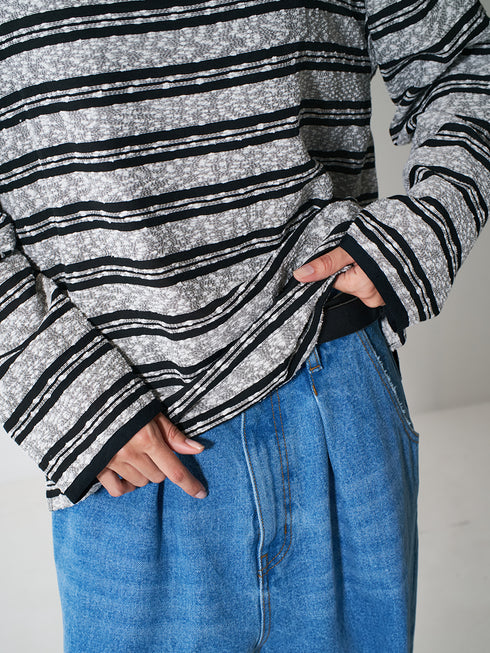 【 予約:2月上旬 】STP LONG TEE BLOUSE /Y261-11009