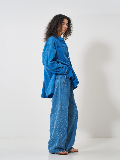 【 予約:2月上旬 】PIGMENT WASHED SHIRT /Y261-12007