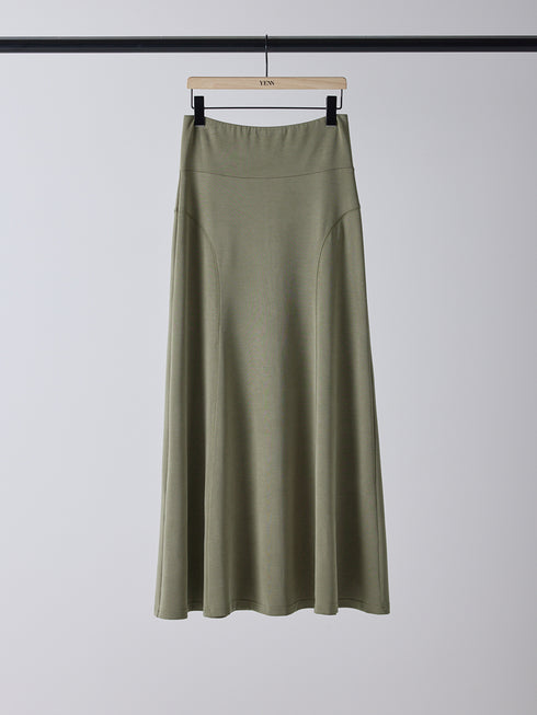 【 予約:2月上旬 】FIBRIL JERSEY SKIRT /Y261-21023