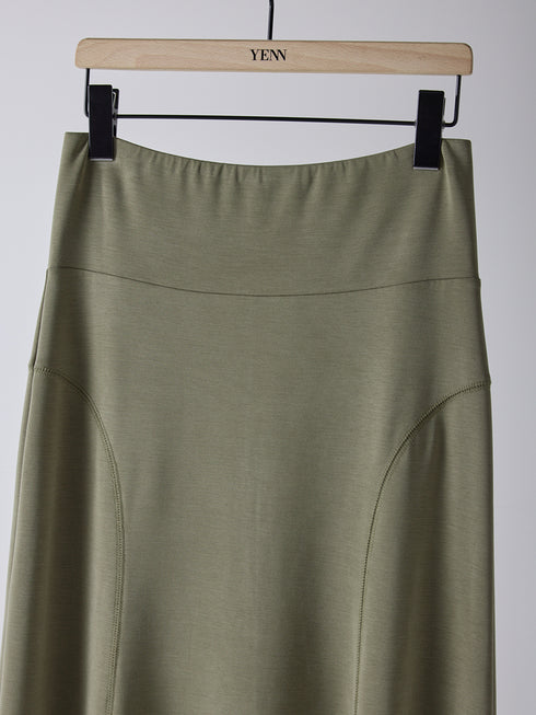 【 予約:2月上旬 】FIBRIL JERSEY SKIRT /Y261-21023
