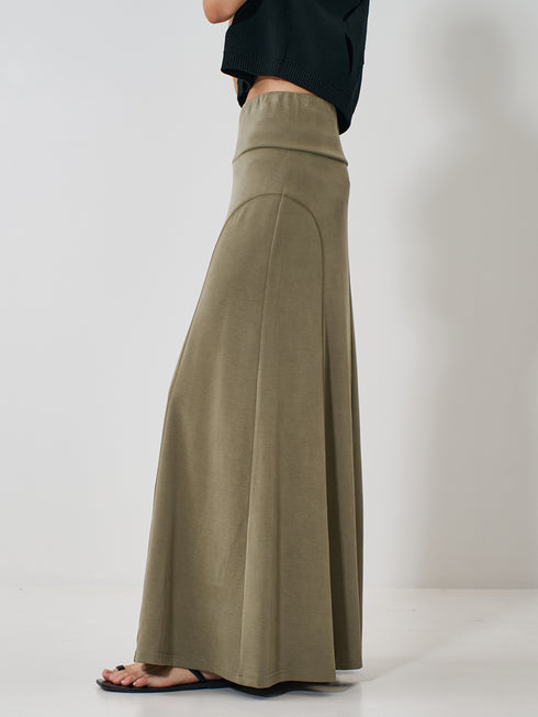 【 予約:2月上旬 】FIBRIL JERSEY SKIRT /Y261-21023