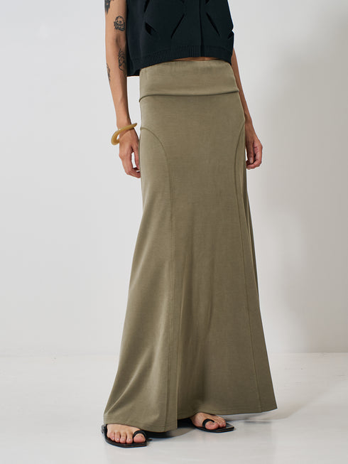 【 予約:2月上旬 】FIBRIL JERSEY SKIRT /Y261-21023