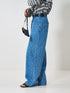 【 予約:2月上旬 】LASER CUT WIDE DENIM /Y261-31001