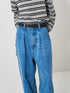 【 予約:2月上旬 】LASER CUT WIDE DENIM /Y261-31001