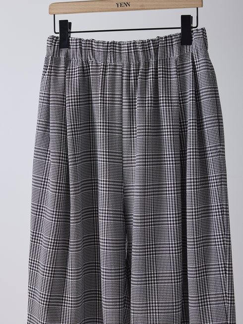 【 予約:2月上旬 】PLAID TUCK EASY PT /Y261-31008