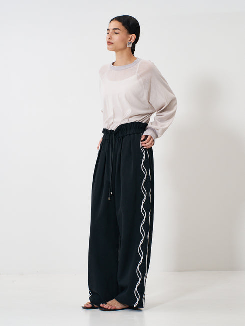 【 予約:2月上旬 】CODE EMBRO PANTS /Y261-32004