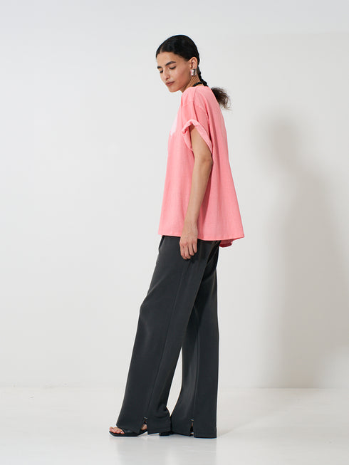 【 予約:2月上旬 】SIDE SLIT SLACKS /Y261-32022