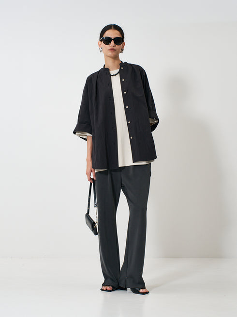 【 予約:2月上旬 】SIDE SLIT SLACKS /Y261-32022