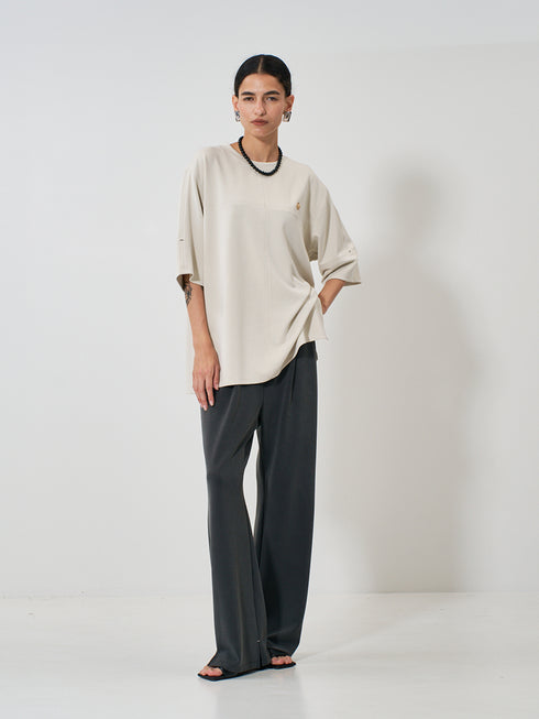 【 予約:2月上旬 】SIDE SLIT SLACKS /Y261-32022