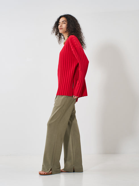 【 予約:2月上旬 】SIDE SLIT SLACKS /Y261-32022