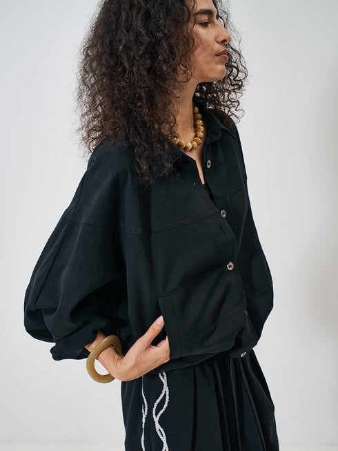 【 予約:2月上旬 】ROUND VOLUME BLOUSON /Y261-42003