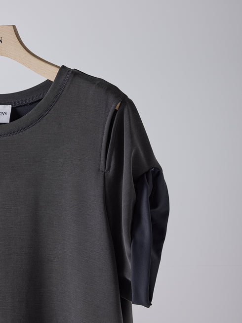 【 予約:2月上旬 】EYELETS TEE DRESS /Y261-52021