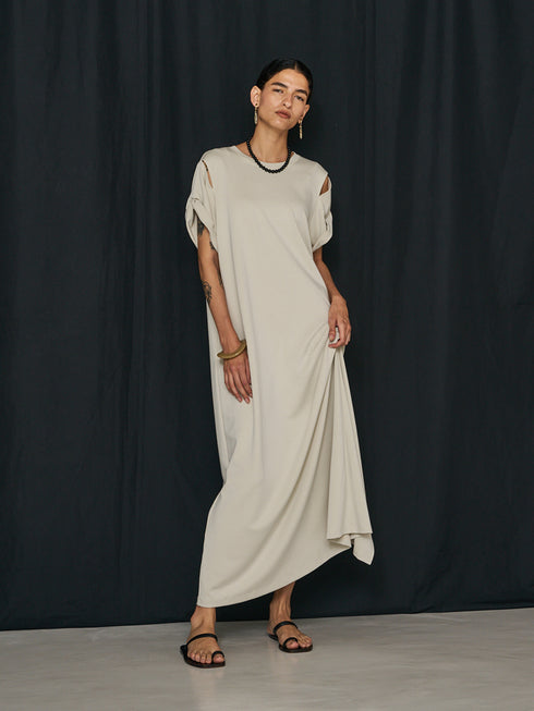 【 予約:2月上旬 】EYELETS TEE DRESS /Y261-52021