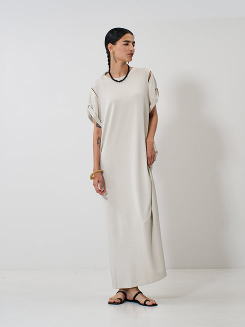 【 予約:2月上旬 】EYELETS TEE DRESS /Y261-52021