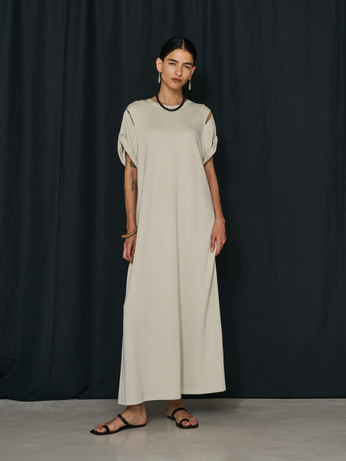 【 予約:2月上旬 】EYELETS TEE DRESS /Y261-52021