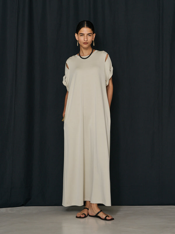 【 予約:2月上旬 】EYELETS TEE DRESS /Y261-52021