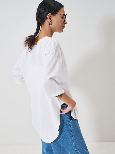 【 予約:2月上旬 】TWIST HEM TEE /Y261-81024