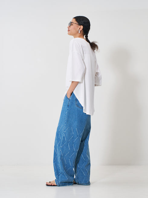 【 予約:2月上旬 】TWIST HEM TEE /Y261-81024