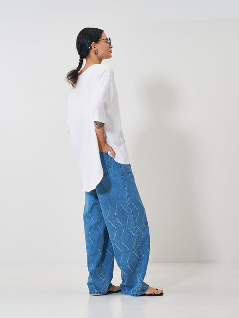 【 予約:2月上旬 】TWIST HEM TEE /Y261-81024