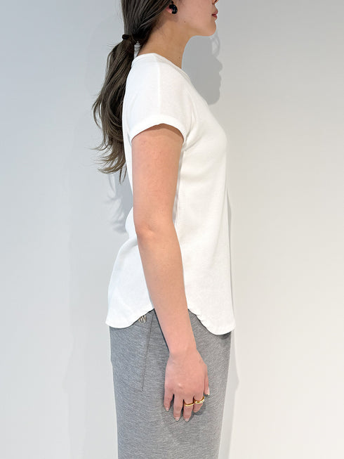 【 予約:6月中旬 】SHORT SLEEVE RIB TEE / Y261-81025-2