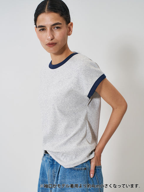 SHORT SLEEVE RIB TEE /Y261-81025