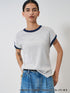 SHORT SLEEVE RIB TEE /Y261-81025