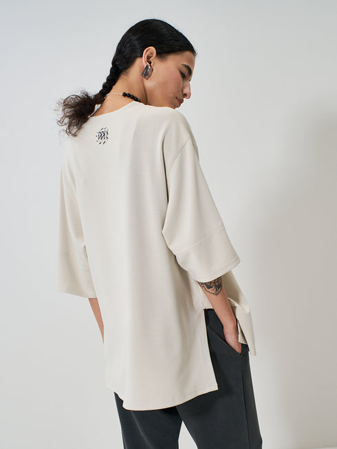 【 予約:2月上旬 】STITCH WORK TEE /Y261-82020