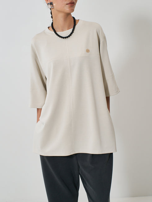 【 予約:2月上旬 】STITCH WORK TEE /Y261-82020