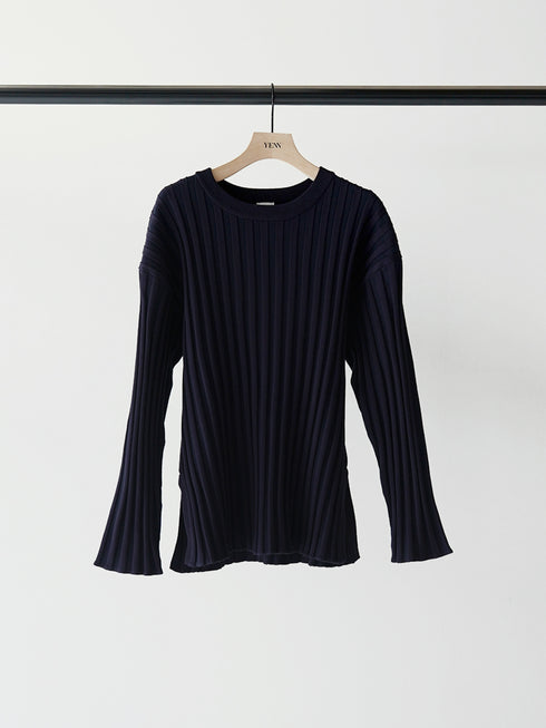 【 予約:2月上旬  】RIB KNIT LONG TEE /Y261-91014