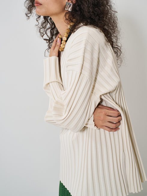 【 予約:2月上旬  】RIB KNIT LONG TEE /Y261-91014