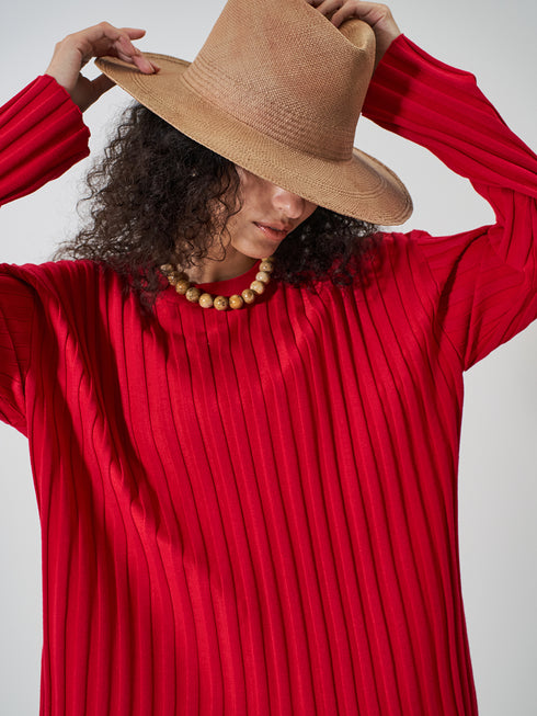 【 予約:2月上旬  】RIB KNIT LONG TEE /Y261-91014